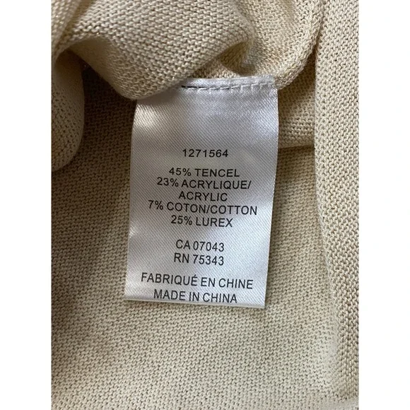 Caroline Constas Gold Metallic Knit 3D Floral Crochet Maxi Dress Medium - Picture 5 of 10